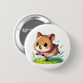 広いスマイル走の 缶バッジ (正面&裏面)