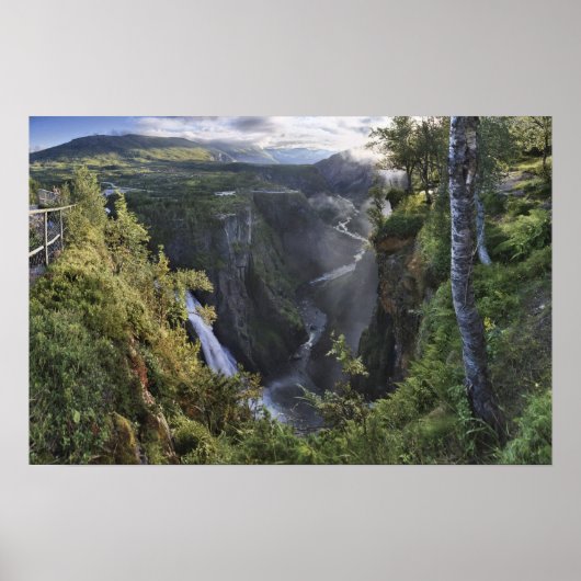 広い夕べビュー – ノルウェー,ホルダランド ポスター (正面)