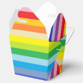 広い範囲の虹のストライプ像 フェイバーボックス (オープン)