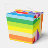 広い範囲の虹のストライプ像 フェイバーボックス (裏面サイド)