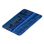 広い肩とミシガン湖の都市 マグネット (左側)