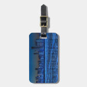 広い肩幅およびミシガン湖市 ラゲッジタグ (正面縦)