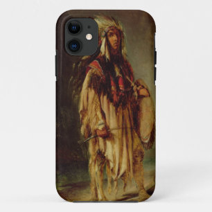広い風景の中の北アメリカのインド人 iPhone 11 ケース