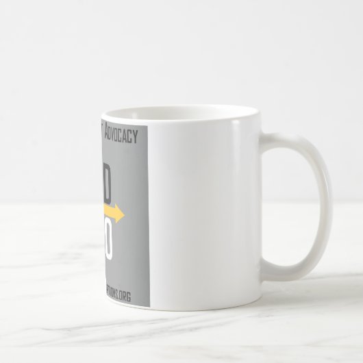 広がった選択正方形のロゴのマグ コーヒーマグカップ (右)