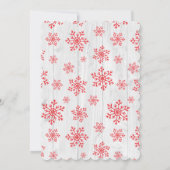 広がりのクリスマスの応援の休日の写真カード 招待状 (裏面)