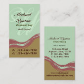 広がりの名刺のミント 名刺 (正面/裏面)
