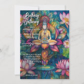 広がる光 | 蓮の花のデザイン 招待状 (正面)