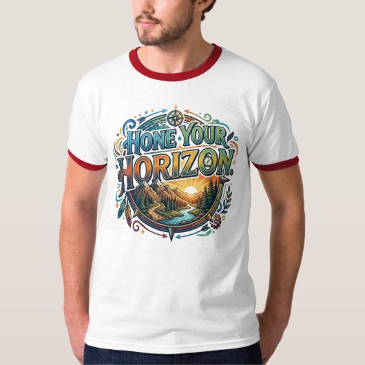 広がる地平線 Tシャツ (正面)