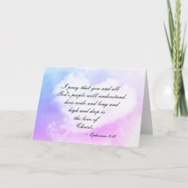 広くおよび深いがキリストの愛いかにであるかEphesiansの3:18 カード