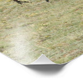 広く開けた西を楽しむ馬 フォトプリント            (角)