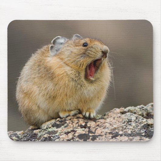 広く開けて下さい マウスパッド (正面)