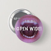 広く開けて下さい! 缶バッジ (正面&裏面)