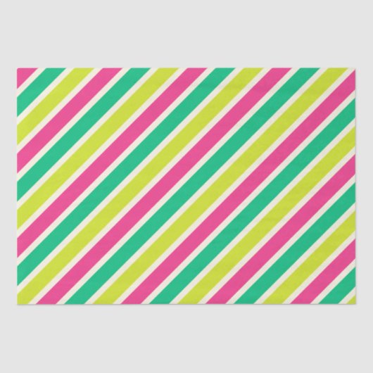 広カラフルモダンストライプ大聖降誕祭 薄葉紙 (正面)