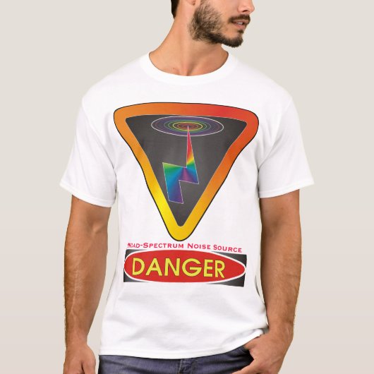 広スペクトルの騒音源 Tシャツ (正面)