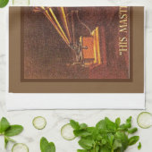 広告するヴィンテージ彼のマスターの声 キッチンタオル (折り畳み)