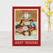 広告するヴィンテージ旅行ポスターマドリード カード (黄色い花)