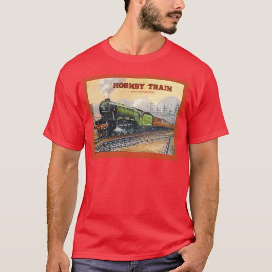 広告するヴィンテージHornbyの列車セット Tシャツ (正面)