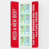 広告とロゴ 横断幕 (縦)