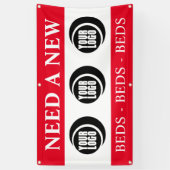 広告とロゴ 横断幕 (縦)