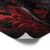 広告のエンチャント暗いファンタジーエンジェルカラーリングページ ポスター (角)