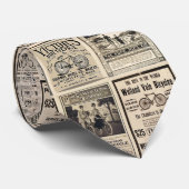 広告のコラージュを循環させるヴィンテージ ネクタイ (ロール)