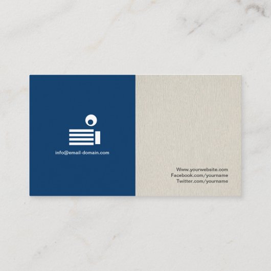 広告のマネージャ – シンプルエレガントスタイリッシュ 名刺 (裏面)