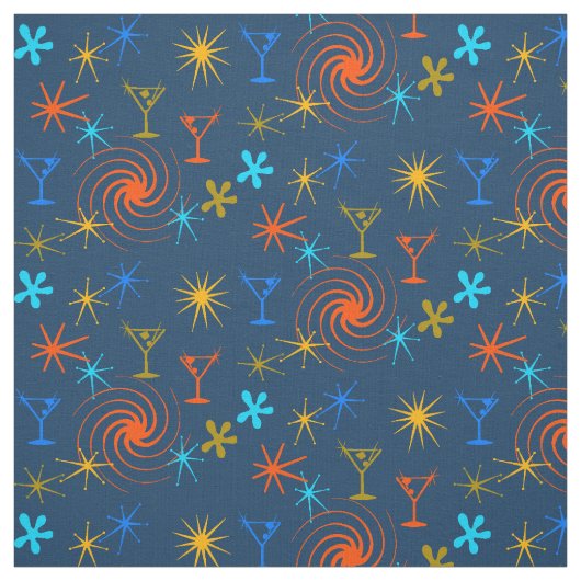 広告の人のマルティーニの抽象的な会話型 ファブリック (見本)