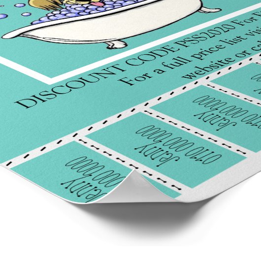 広告の宣伝用ポスタードッグ&キャットグルーミング ポスター (角)