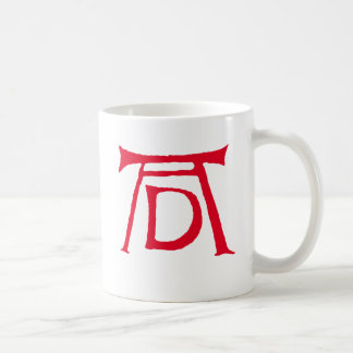 広告のDurerのモノグラム コーヒーマグカップ