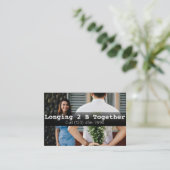 広告デートすることコンスタントエージェンシーカップルソファ 名刺 (スタンド正面)