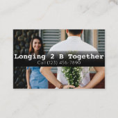 広告デートすることコンスタントエージェンシーカップルソファ 名刺 (正面)