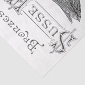 広告フランスのペガサスホースタイポグラフィ文字 薄葉紙 (詳細)