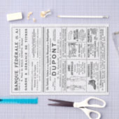 広告フランスの新聞ページ切り離し男性 薄葉紙 (クラフト)