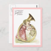 広告ラベルコングレスシューズビクトリアンはがき ポストカード (正面/裏面)