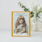 広告ラベルサニーサイドシューストアビクトリアンはがき ポストカード (スタンド正面)