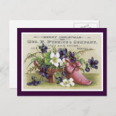 広告ラベルPerkins会社はがきビクトリアン ポストカード (正面/裏面)