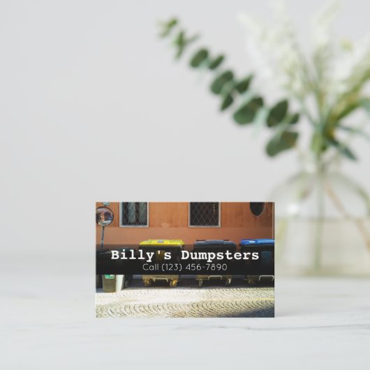 広告レンタル会社 名刺 (スタンド正面)