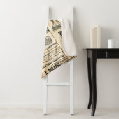 広告付き新聞ページ – ヴィンテージの彫刻 シェルパブランケット (インサイチュ)