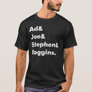 広告及びジョー及びスティーブン及びBoggins. Tシャツ