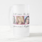 広告宣伝MYSPACEのカレンダーからの5人の華麗な女性 フロストグラスビールジョッキ (正面左)