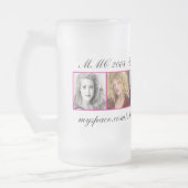 広告宣伝MYSPACEのカレンダーからの5人の華麗な女性 フロストグラスビールジョッキ (左)