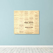 広告油 キャンバスプリント (インサイチュ (ウッドフロア))