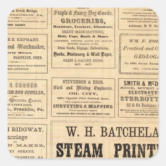 広告油 スクエアシール (正面)