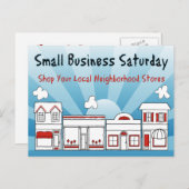 広告販売！スモールビジネスの土曜日 ポストカード (正面/裏面)