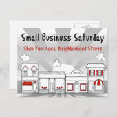 広告販売！スモールビジネスの土曜日 ポストカード (正面/裏面)