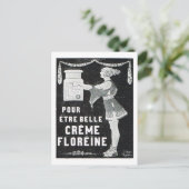 広告、クリームFloreine ポストカード (スタンド正面)