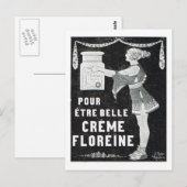 広告、クリームFloreine ポストカード (正面/裏面)