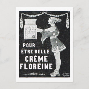 広告、クリームFloreine ポストカード