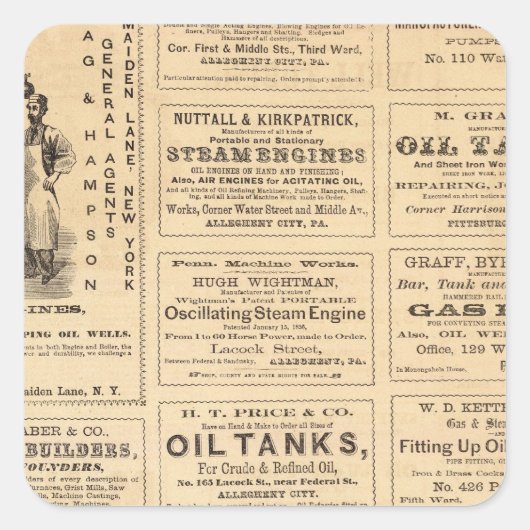 広告 スクエアシール (正面)