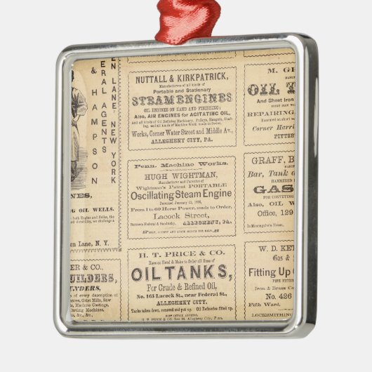 広告 メタルオーナメント (左)